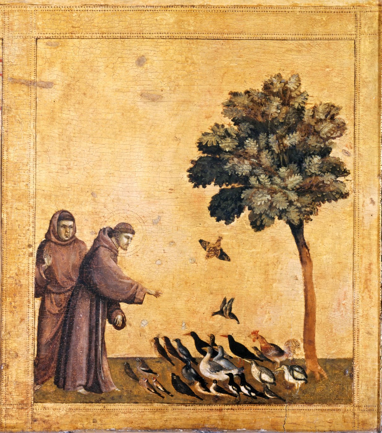 St Francis preaching to the Birds by Giotto